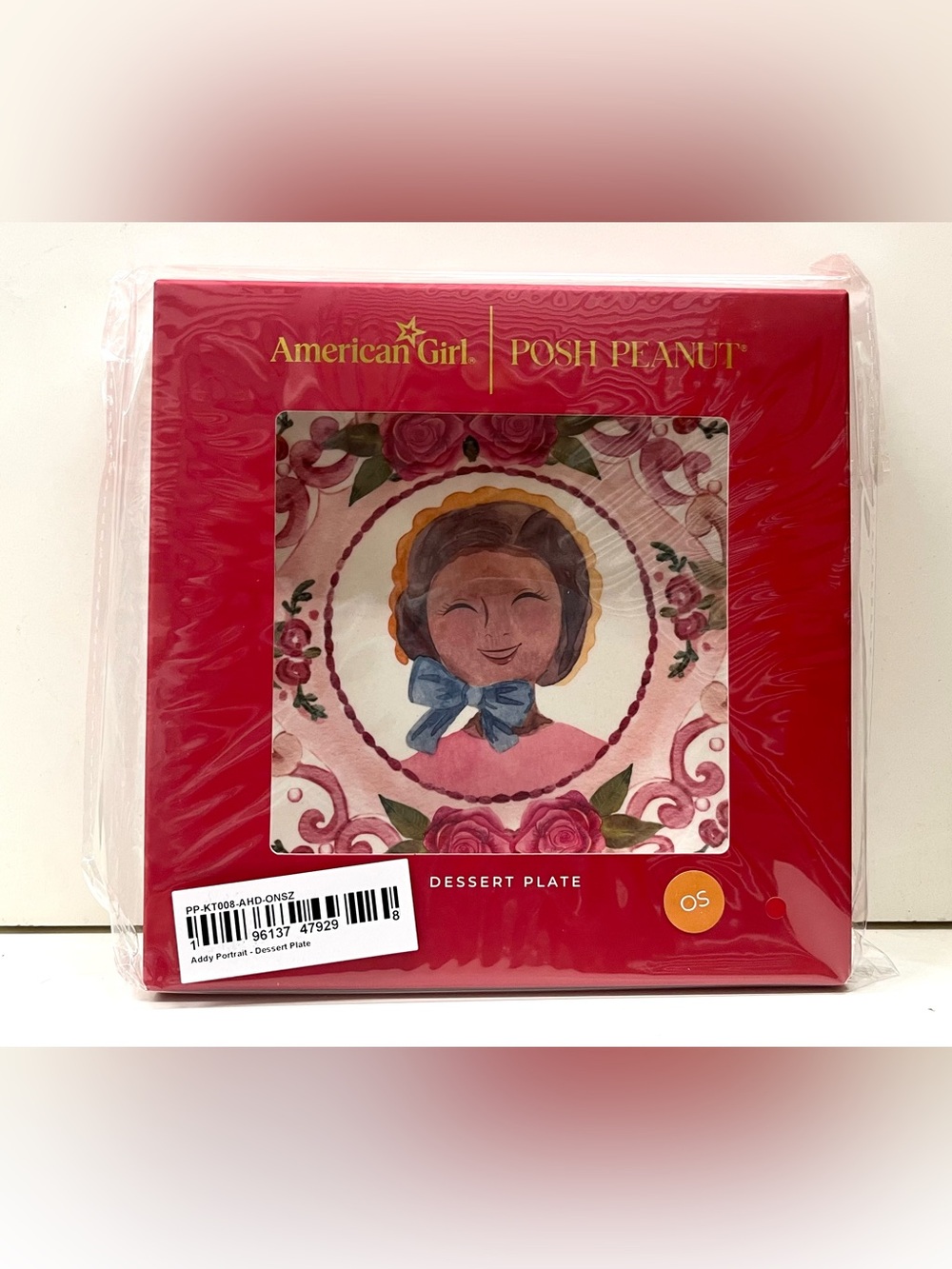 NIB Spwcial Edition Collectible Posh Peanut American Girl Addy dessert plate
